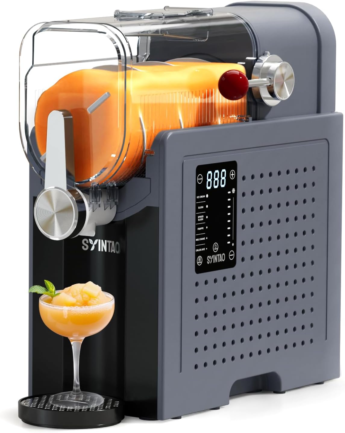SYINTAO 88oz Slushie Machine - 6 Preset Programs