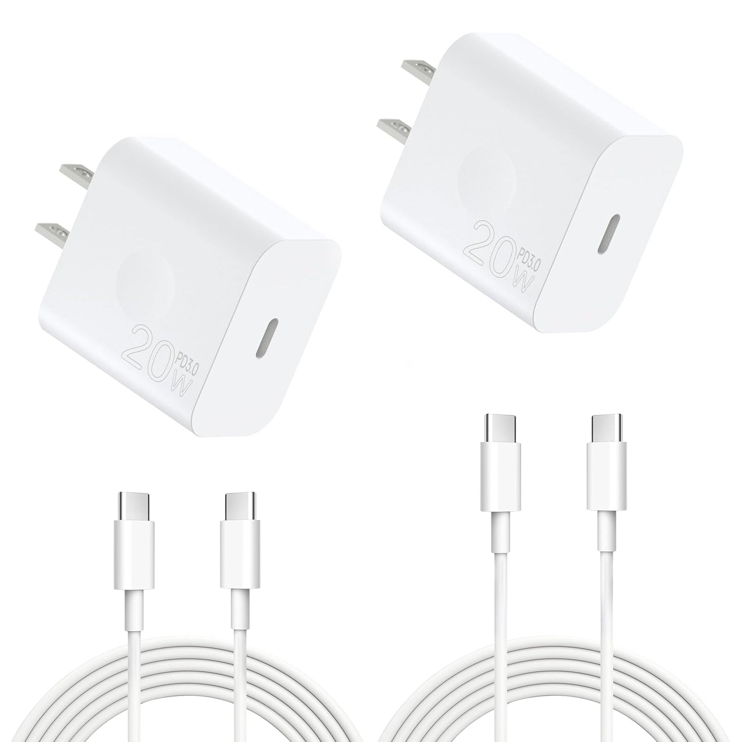 20W Fast USB-C Charger Duo - Lightning Speed!
