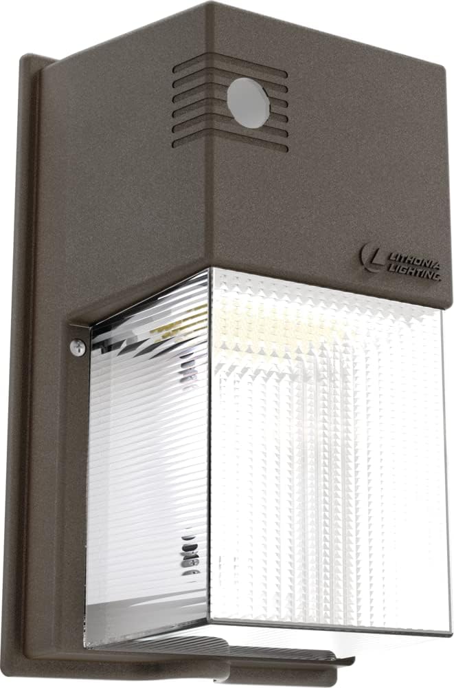 Lithonia Lighting 7in Mini LED Wall Pack Outdoor Light Fixture
