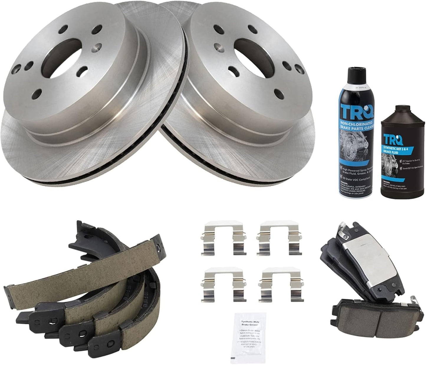 TRQ Rear Brake Pad & Rotor Kit for Chevrolet Equinox 2010-2017