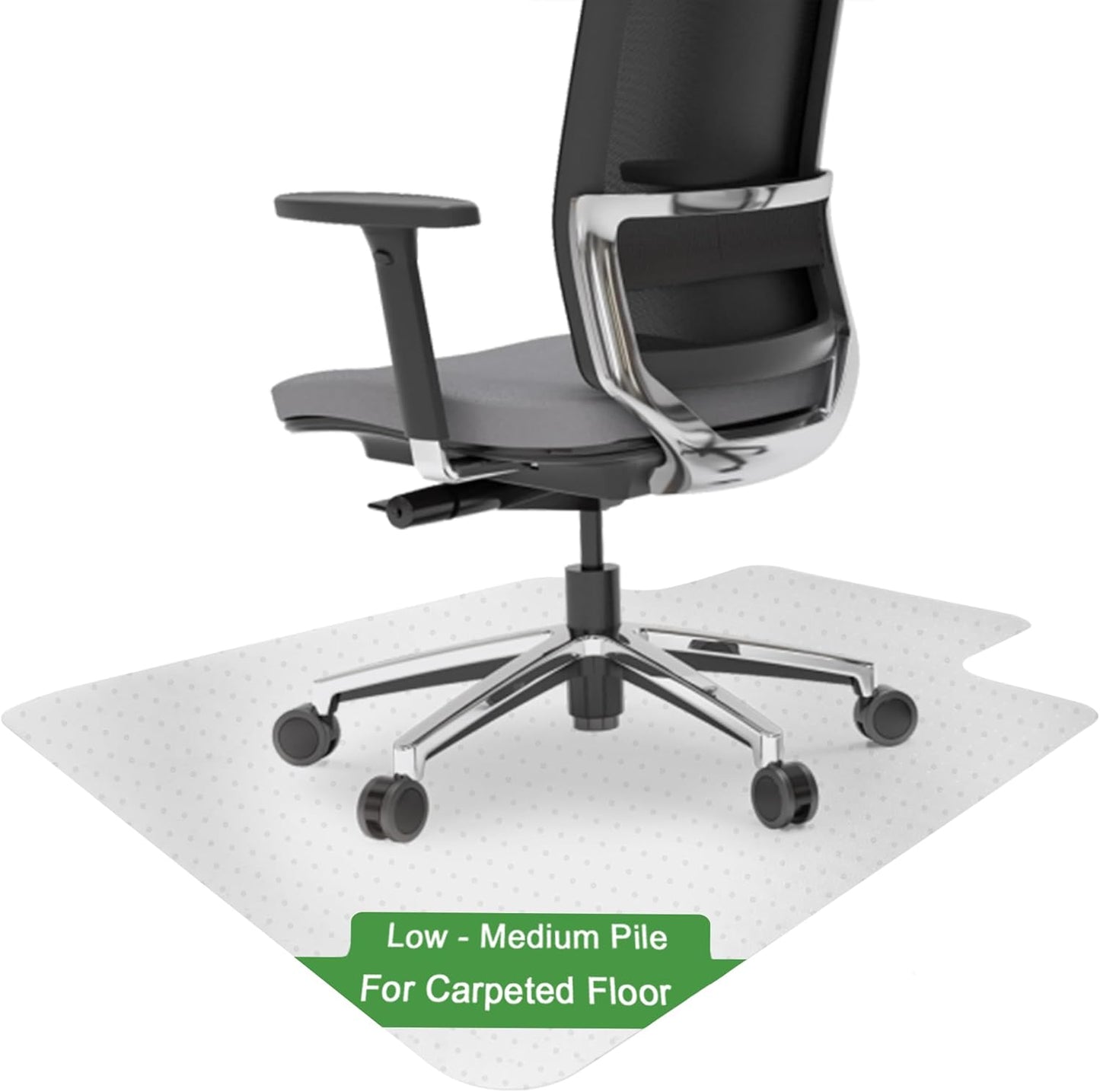 TONOS Heavy Duty Chair Mat: Protects Low Pile Carpet