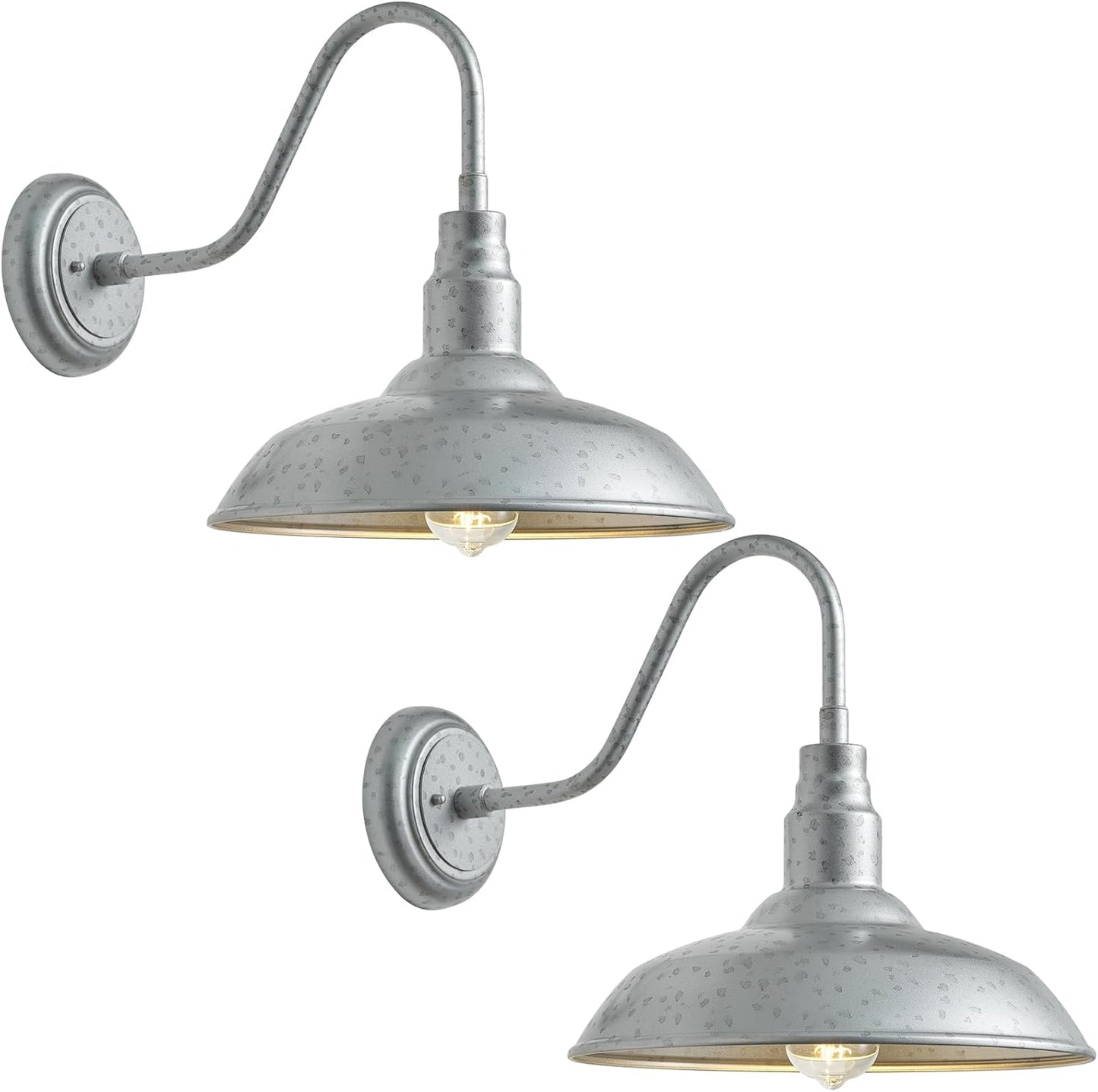 10in. Dome Outdoor Gooseneck Barn Light for Farmhouse Style