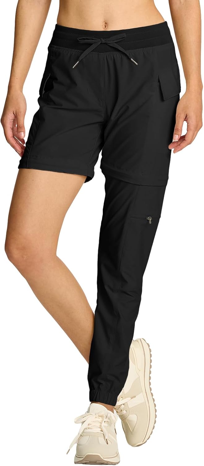 Smawell Women's Hiking Pants Convertible Quick Dry Joggers