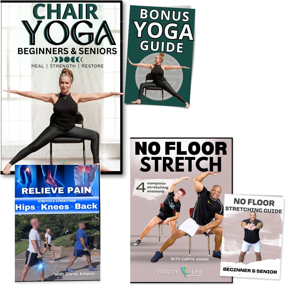 Senior Chair Yoga Bundle: Flexibility, Energy, Healing