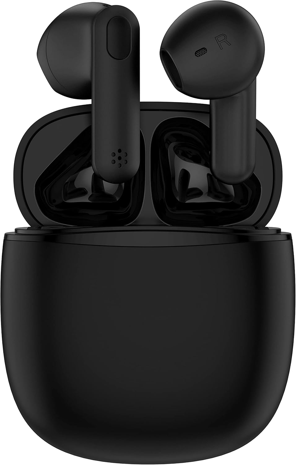 HiFi Stereo Wireless Earbuds, Touch Control, IPX6 Waterproof, Black