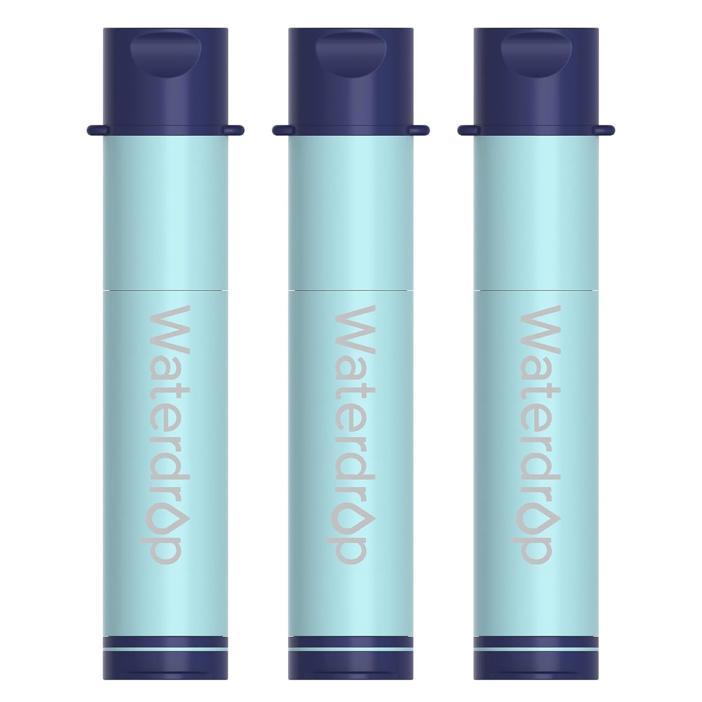 Portable 3-Pack Waterdrop Straw - Ready for Any Adventure!