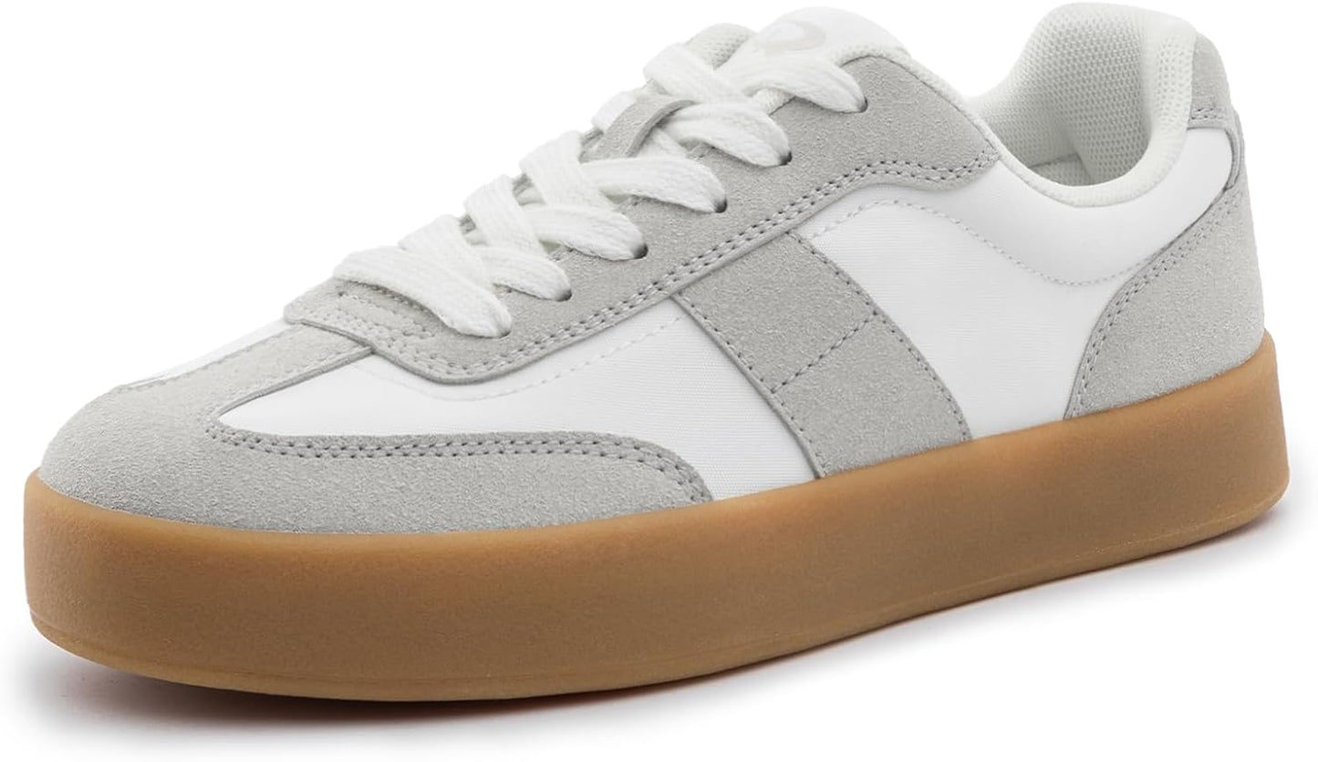 Rihero Platform Sneakers for Women: Retro Style and Comfort