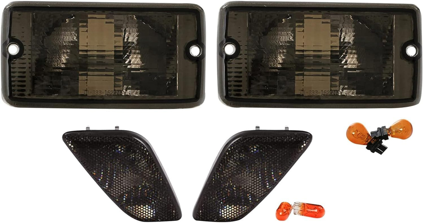 USR Side Marker Lights for 1997-2006 Wrangler TJ - Smoked Lens