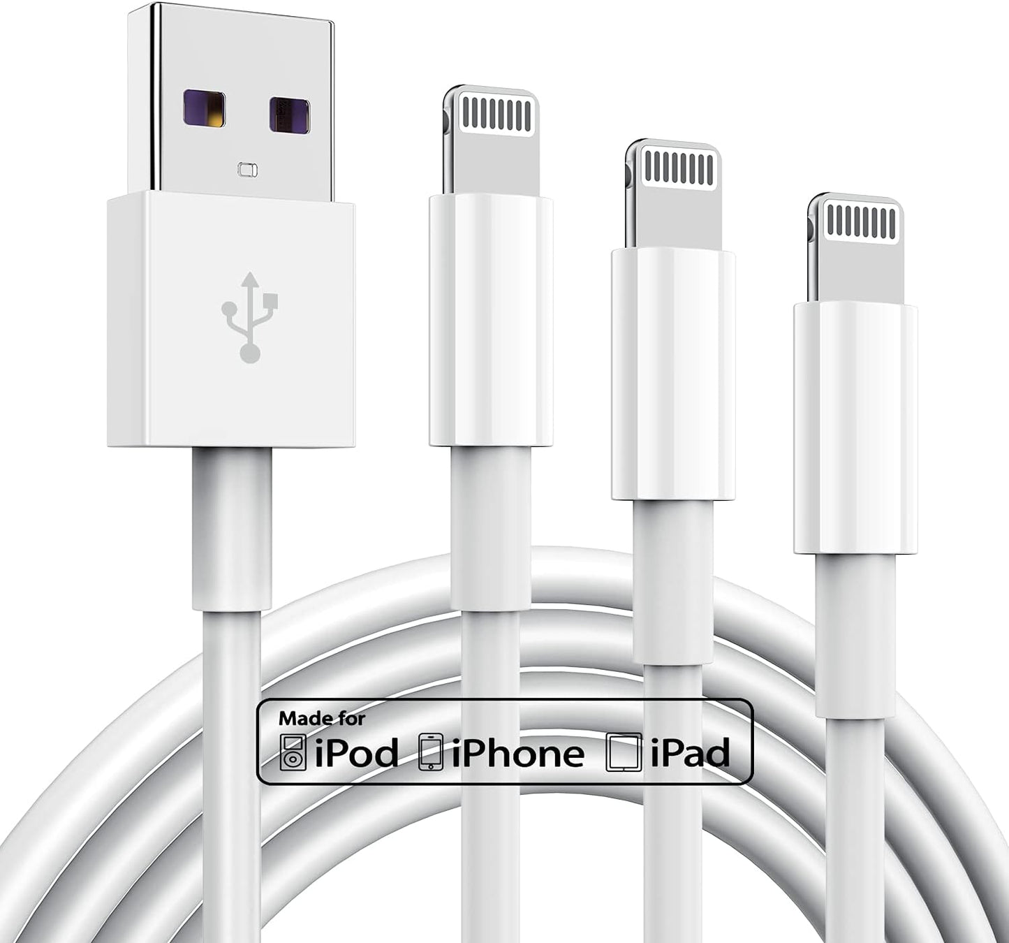 Fast Charge with TUMABER 6ft Lightning Cable Trio