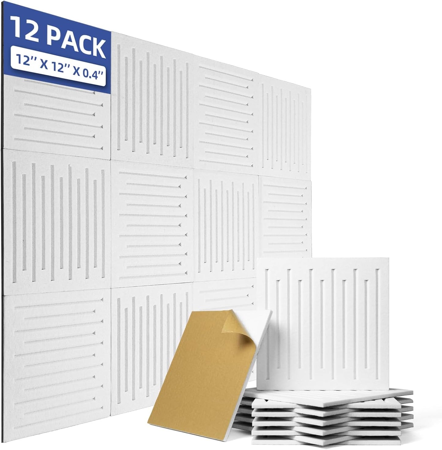 12 Pack Acoustic Wall Panels for Enhanced Sound Quality