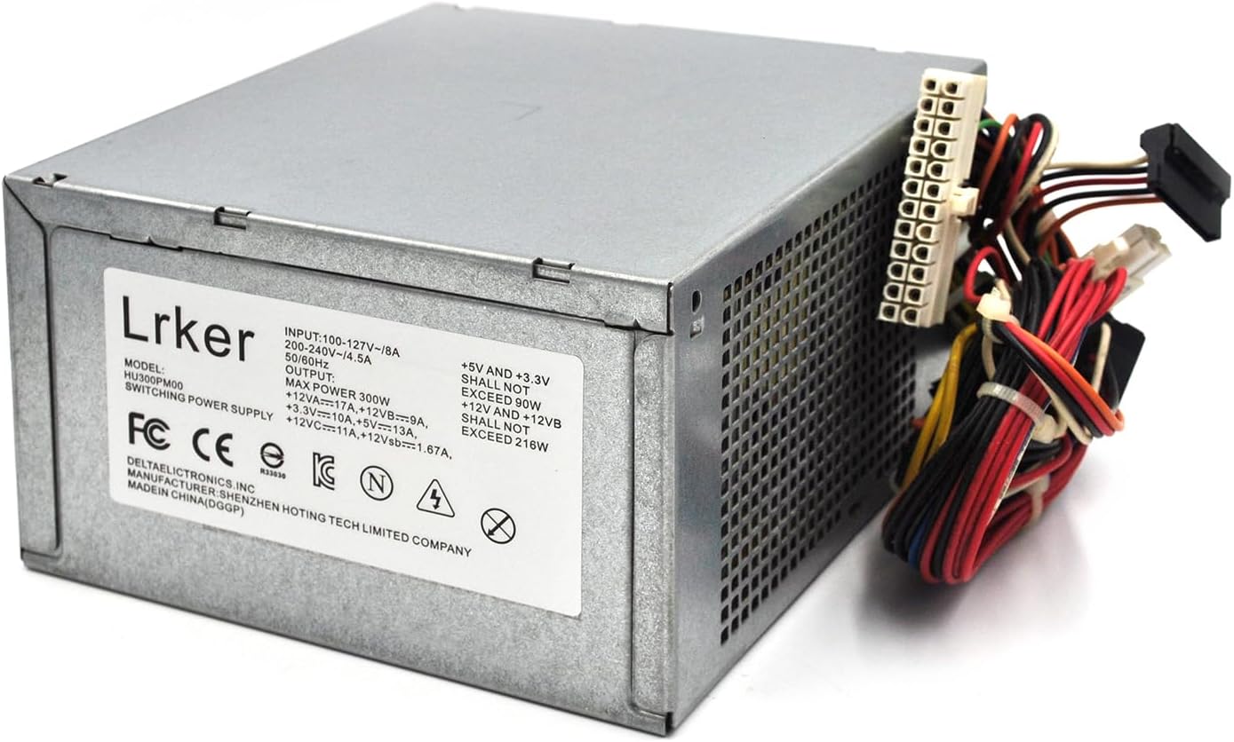 300W Power Supply for Dell Optiplex and Inspiron Models
