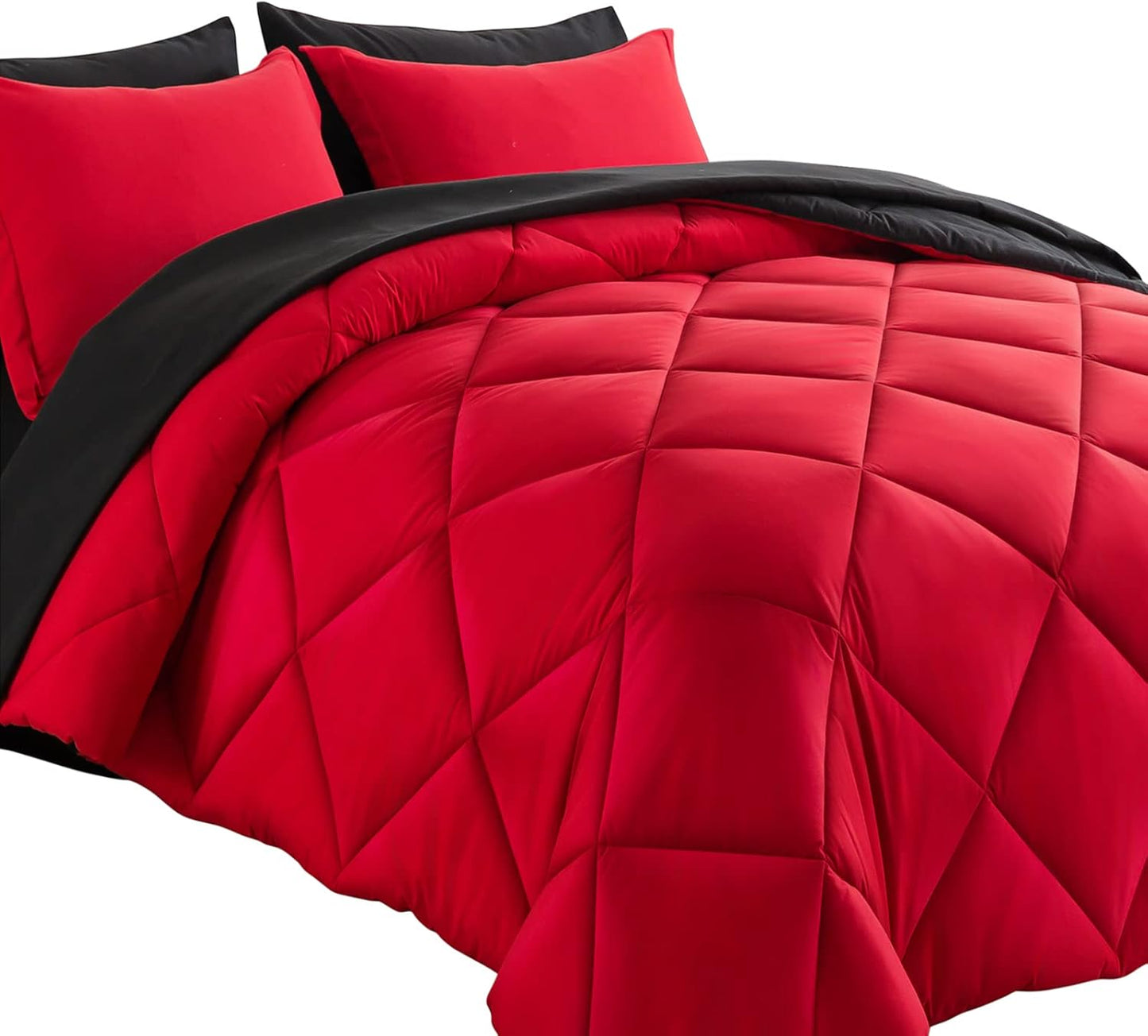 Cosybay King Bed in a Bag Reversible Comforter Set 7pcs
