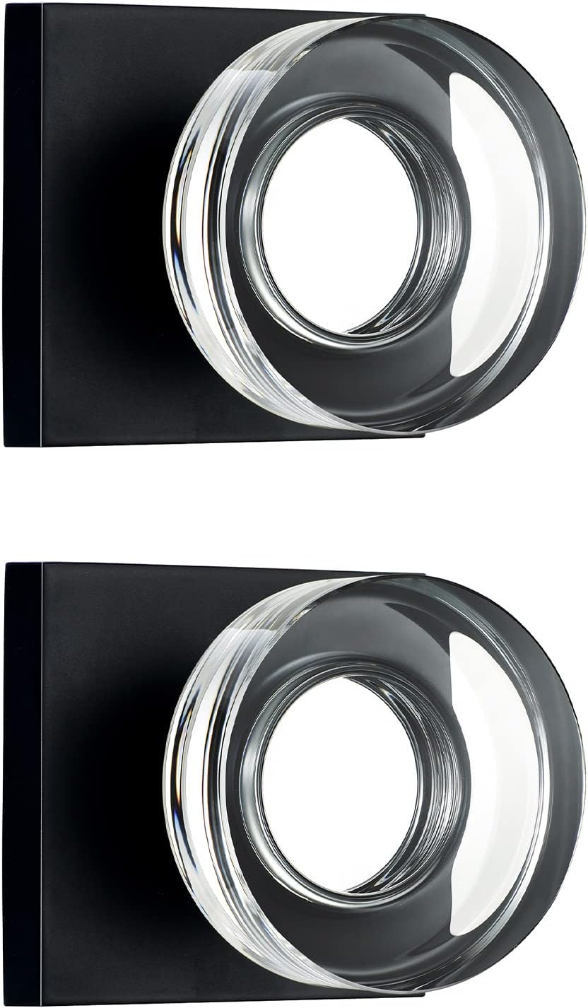 Modern Matte Black Dummy Door Knobs for Hall and Closet Use