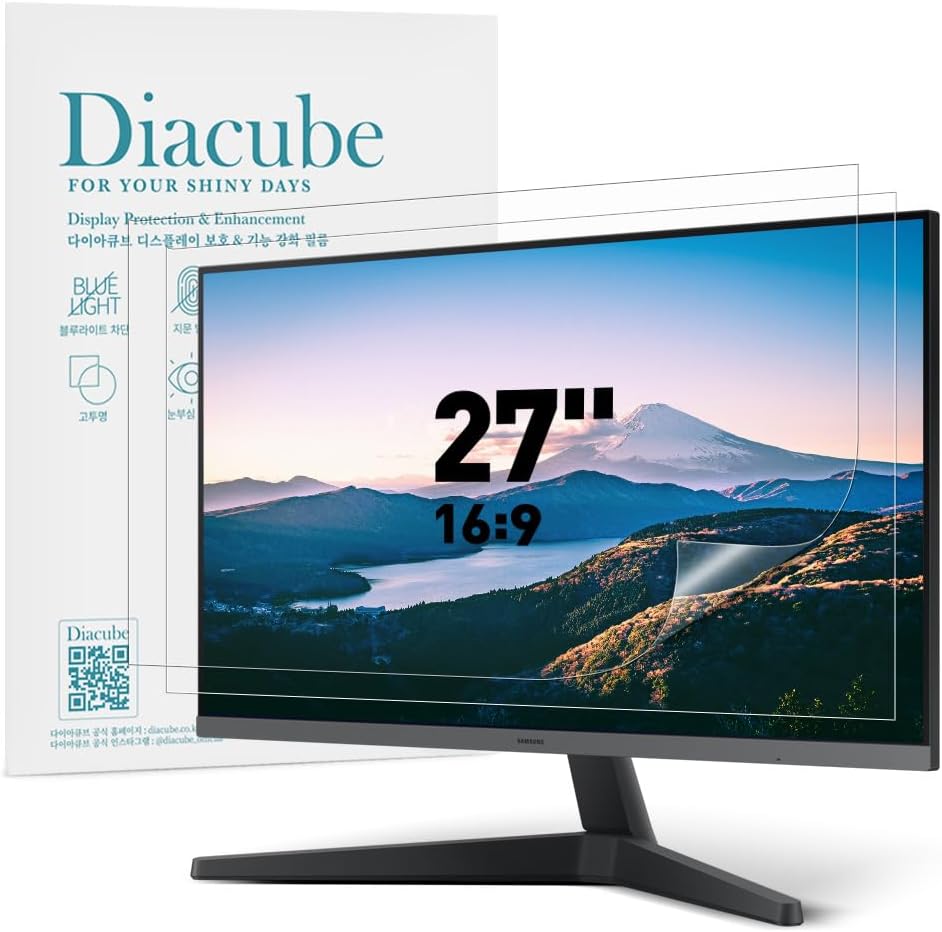 27 Inch Diagonal Blue Light Blocking Screen Protector for PC