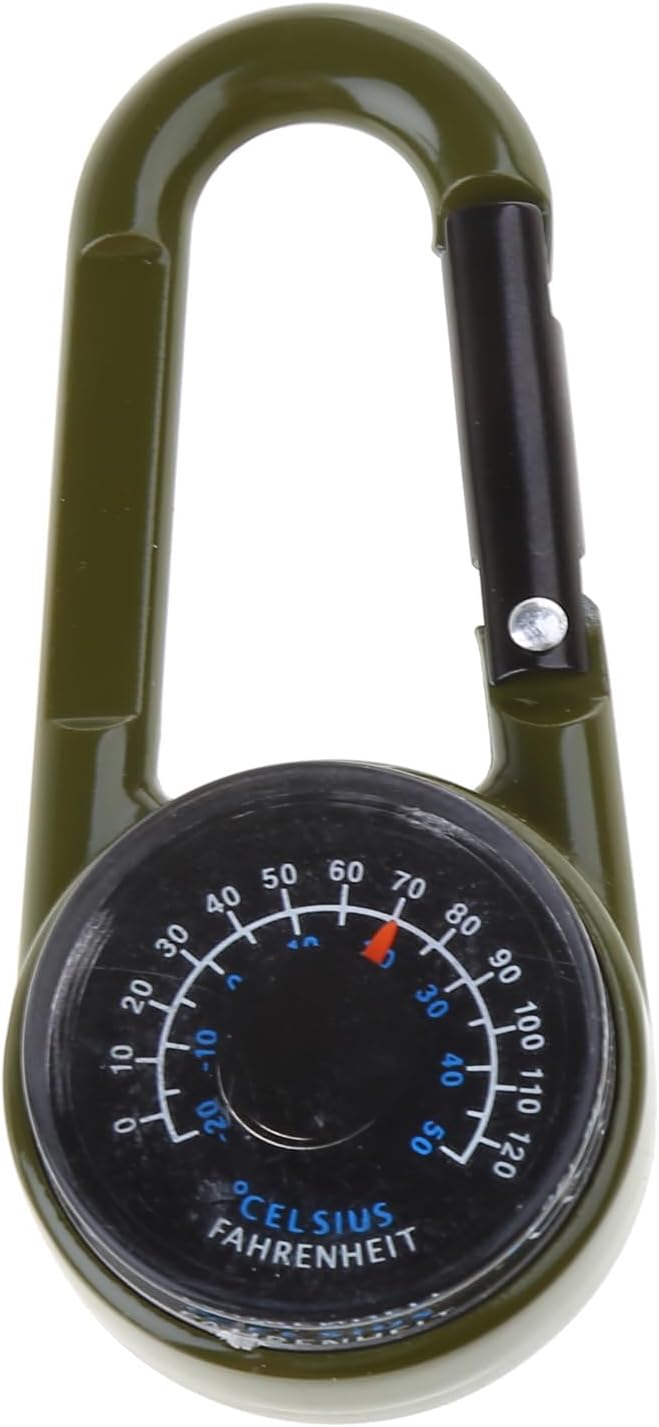 Multifunctional Hiking Compass Keychain