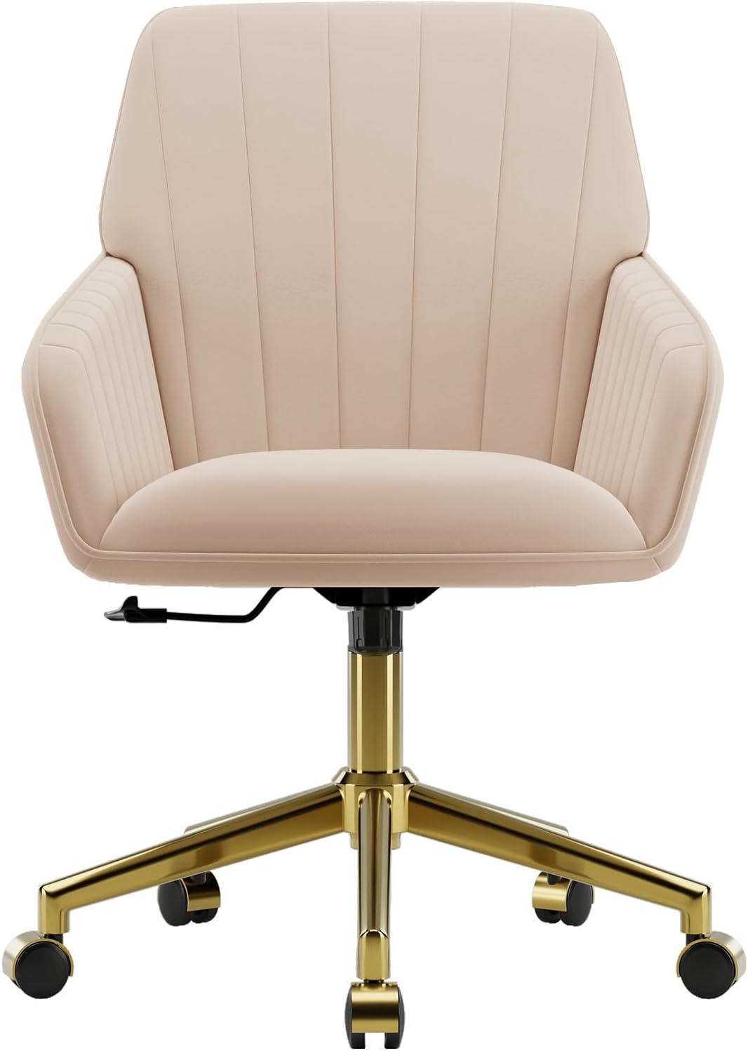 Velvet Office Desk Chair with Gold Base for Modern Spaces