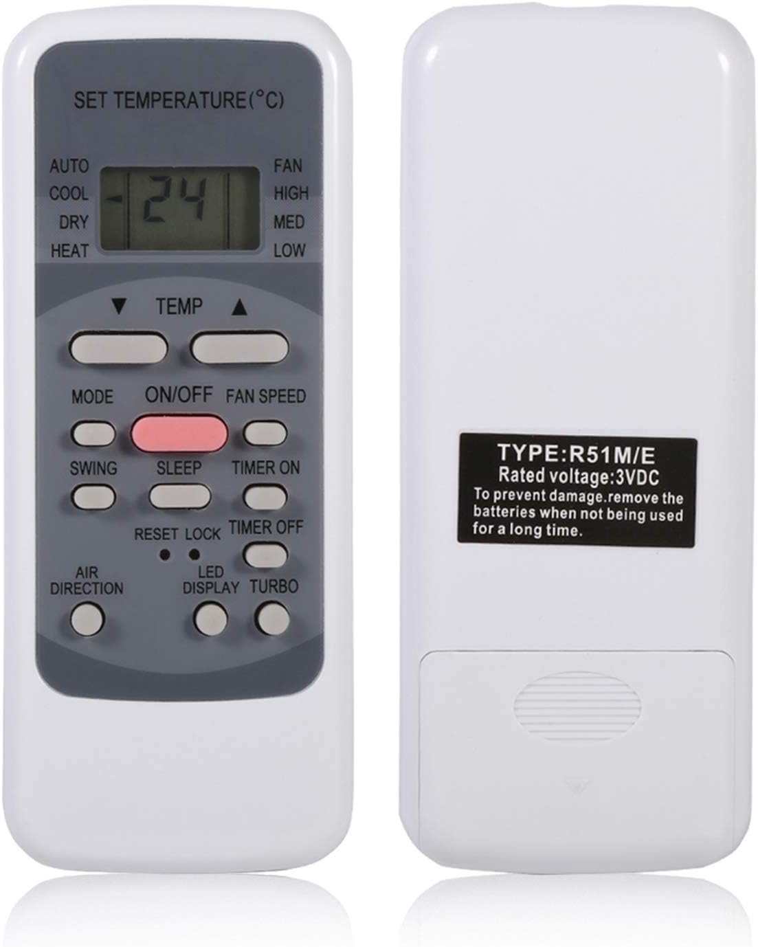 Haosie Universal AC Remote Control - Midea R51 Series Replacement