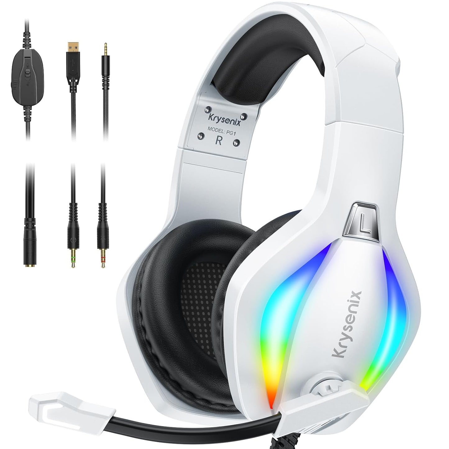 Krysenix PG1 Gaming Headset - Crystal Clear Mic!