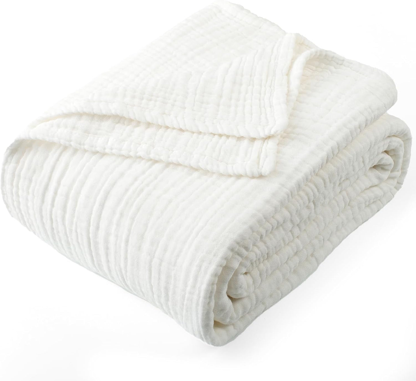 100% Cotton Muslin Throw Blanket for All Seasons and Styles