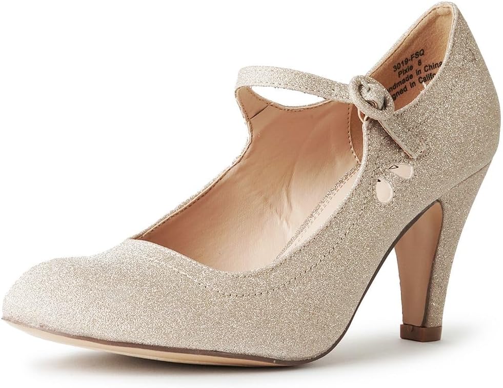 Pixie Mary Jane Shoes for Women - Retro Vintage Oxford Pumps