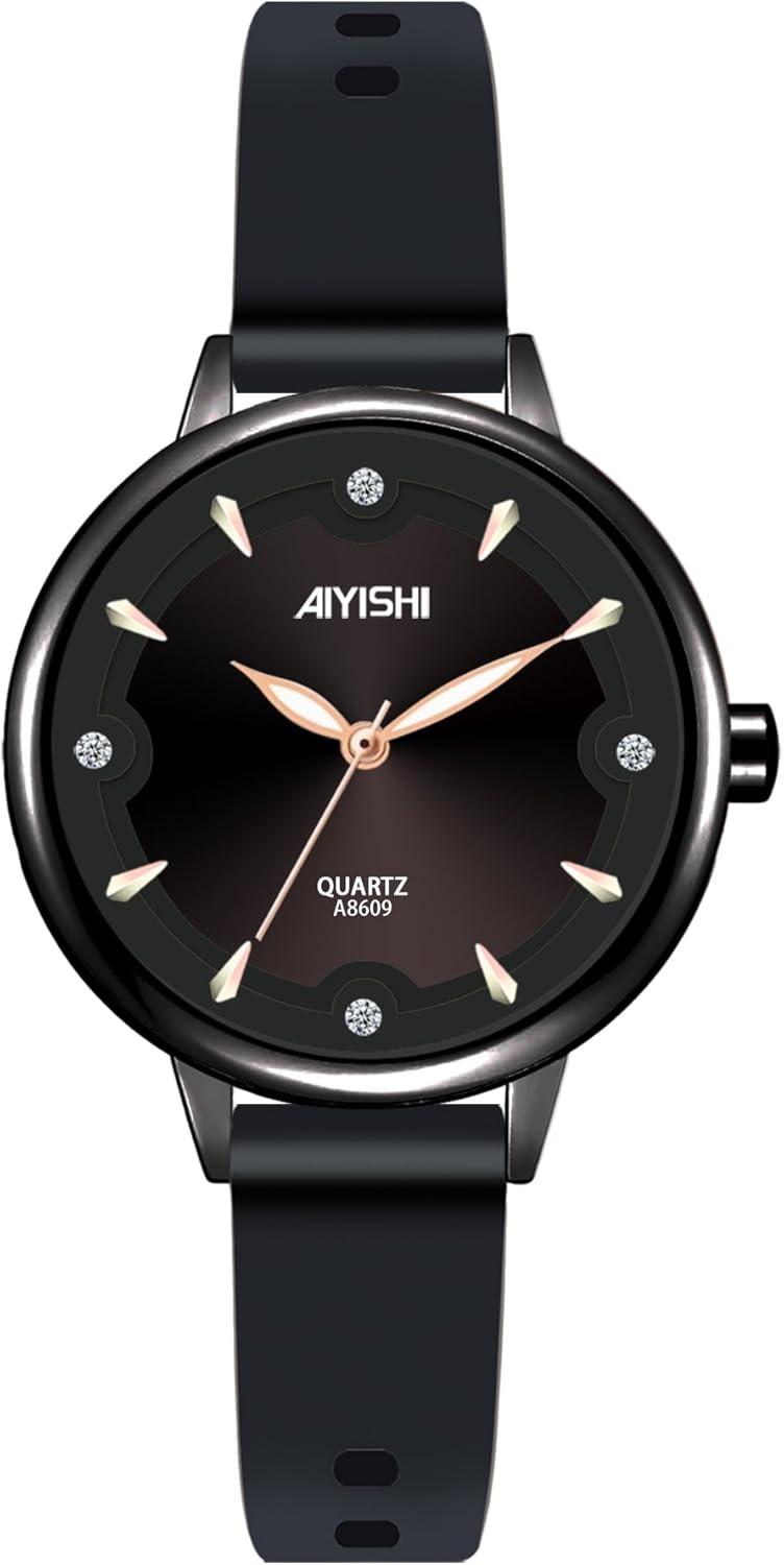 Elegant Silver Women's Watch - Adjustable Band, Waterproof Quartz, AIYISHI