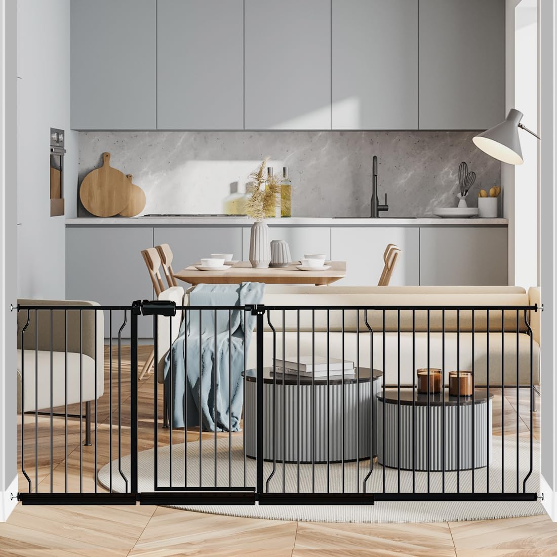 Fairy Baby Extra Wide Baby Gate for Kids and Pets Safety