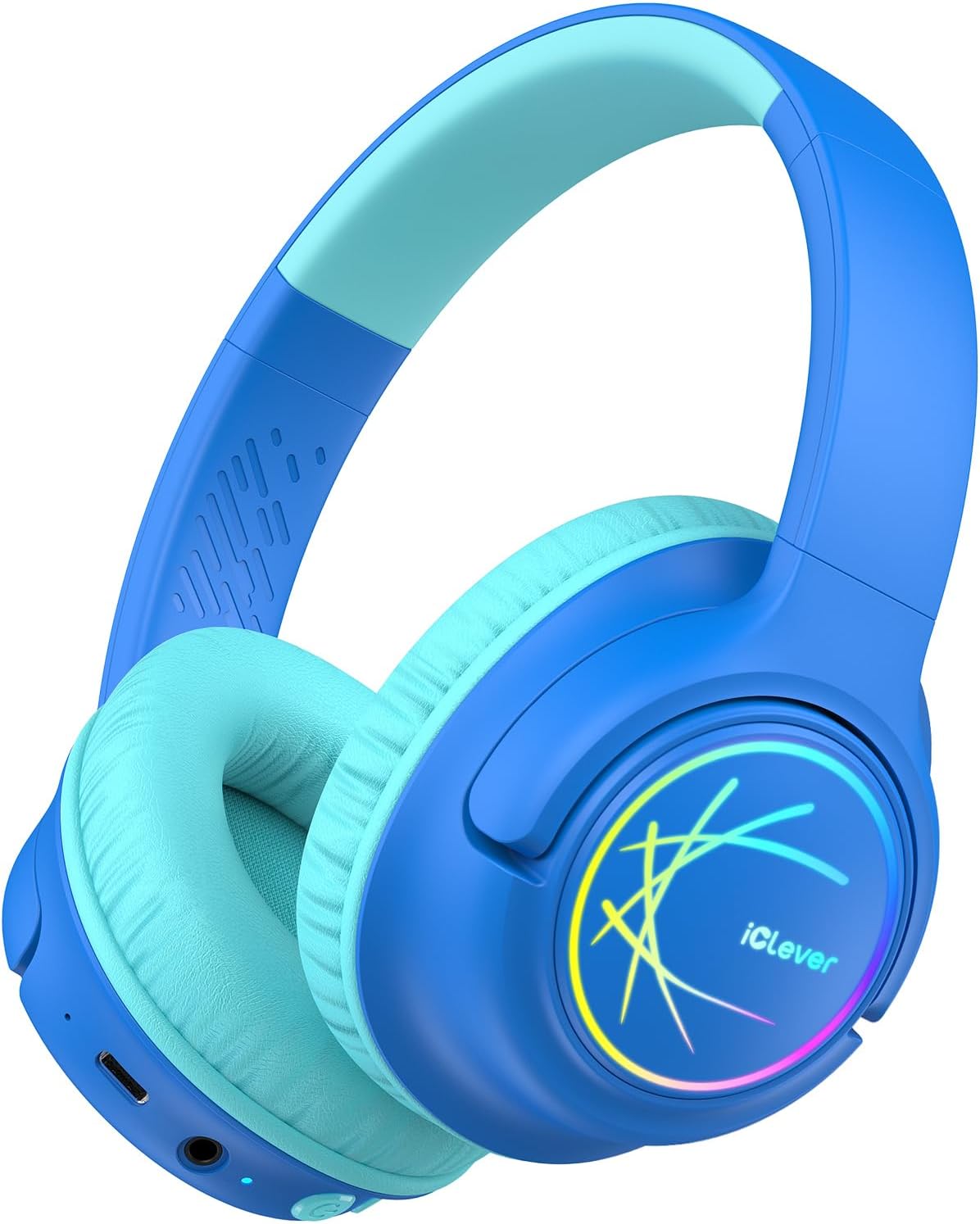 iClever Kids Bluetooth Headphones: Safe Volume, 43H Playtime