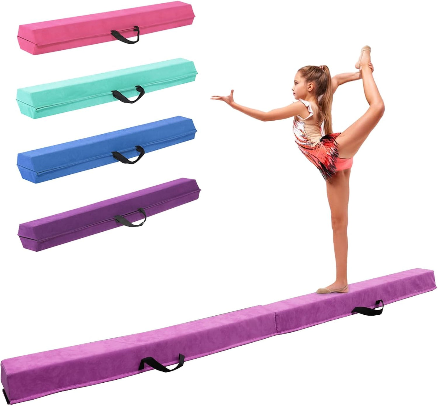 Folding Balance Beam for Gymnastics Training and Practice
