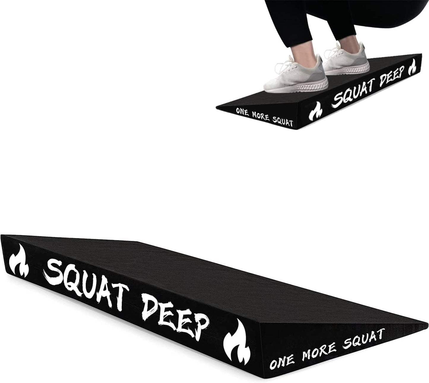 Slant Board for Weightlifting and Calf Stretching - Non-Slip Wedge