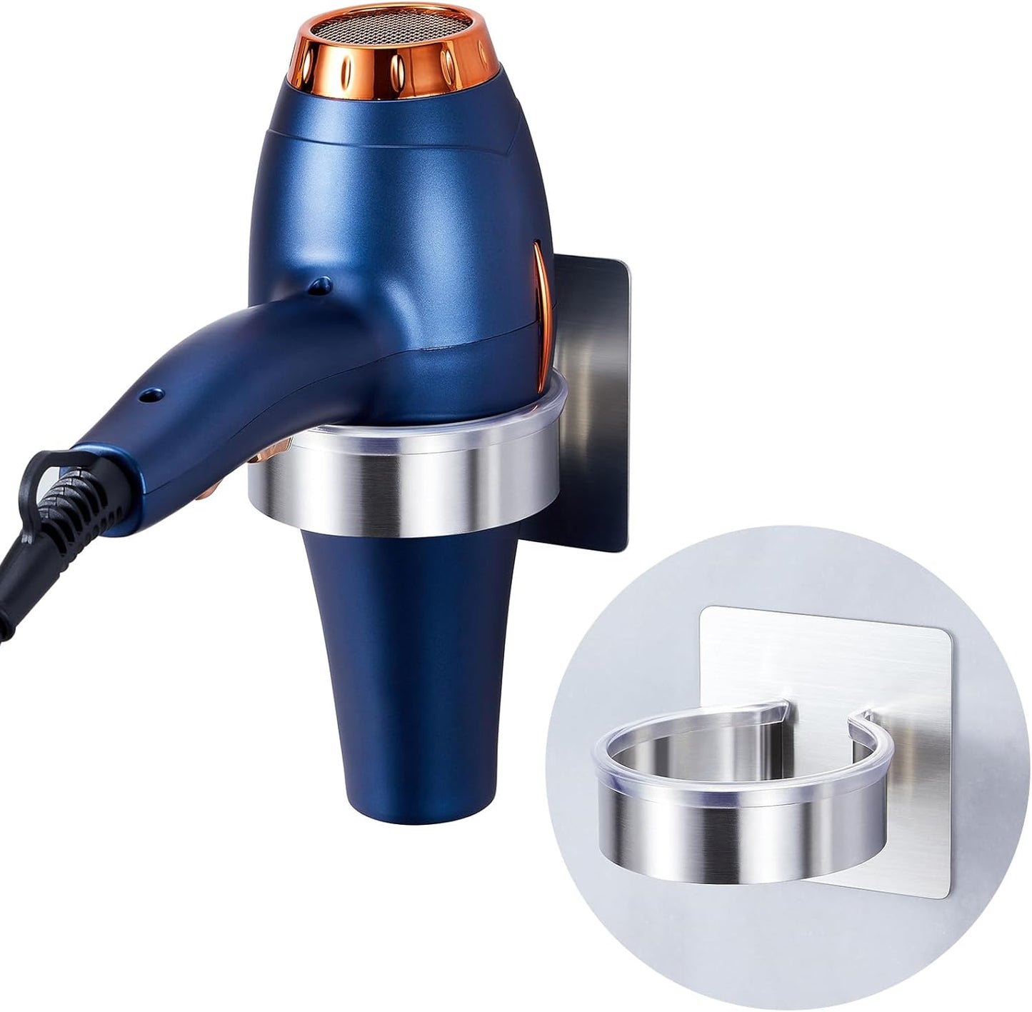 Stainless Steel Wall Mount Hair Dryer Holder by Oukimly