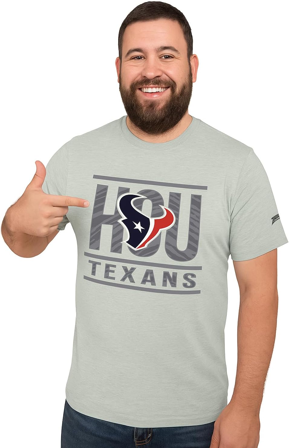 Zubaz NFL Men's Short Sleeve Team Graphic T-Shirt for Fans