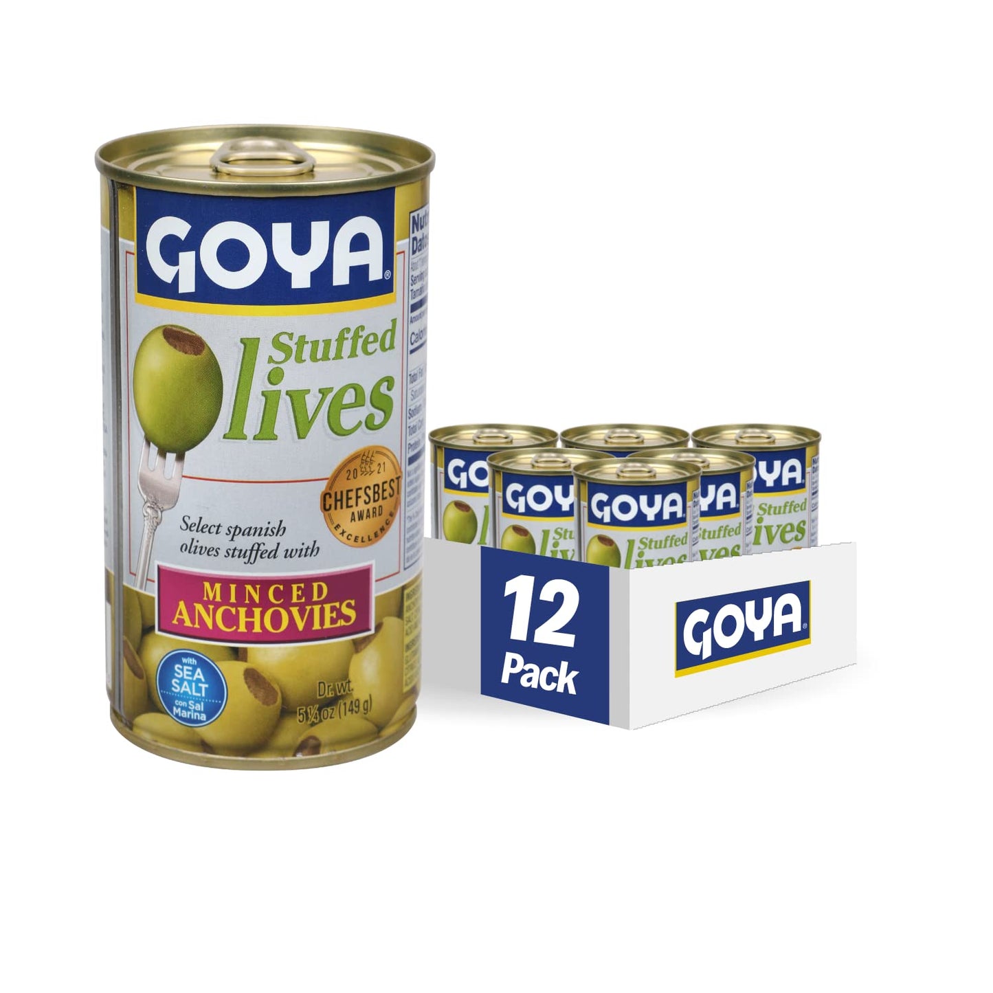 Goya Stuffed Olives with Anchovies - Flavorful Snack Delight