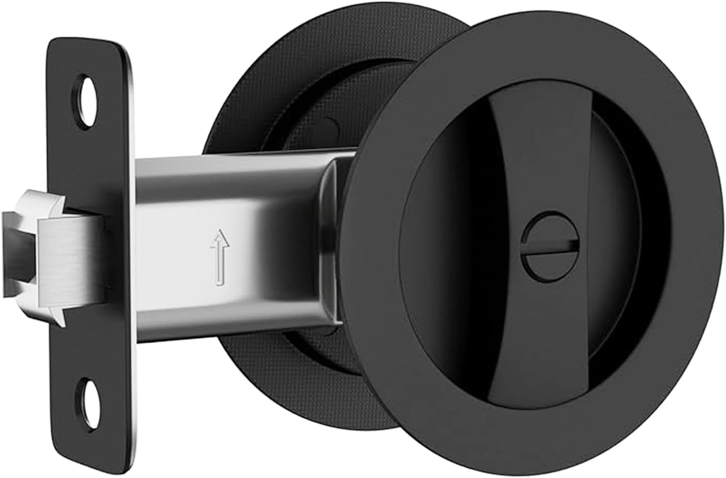 Pocket Door Hardware Black for Contemporary Privacy Locks