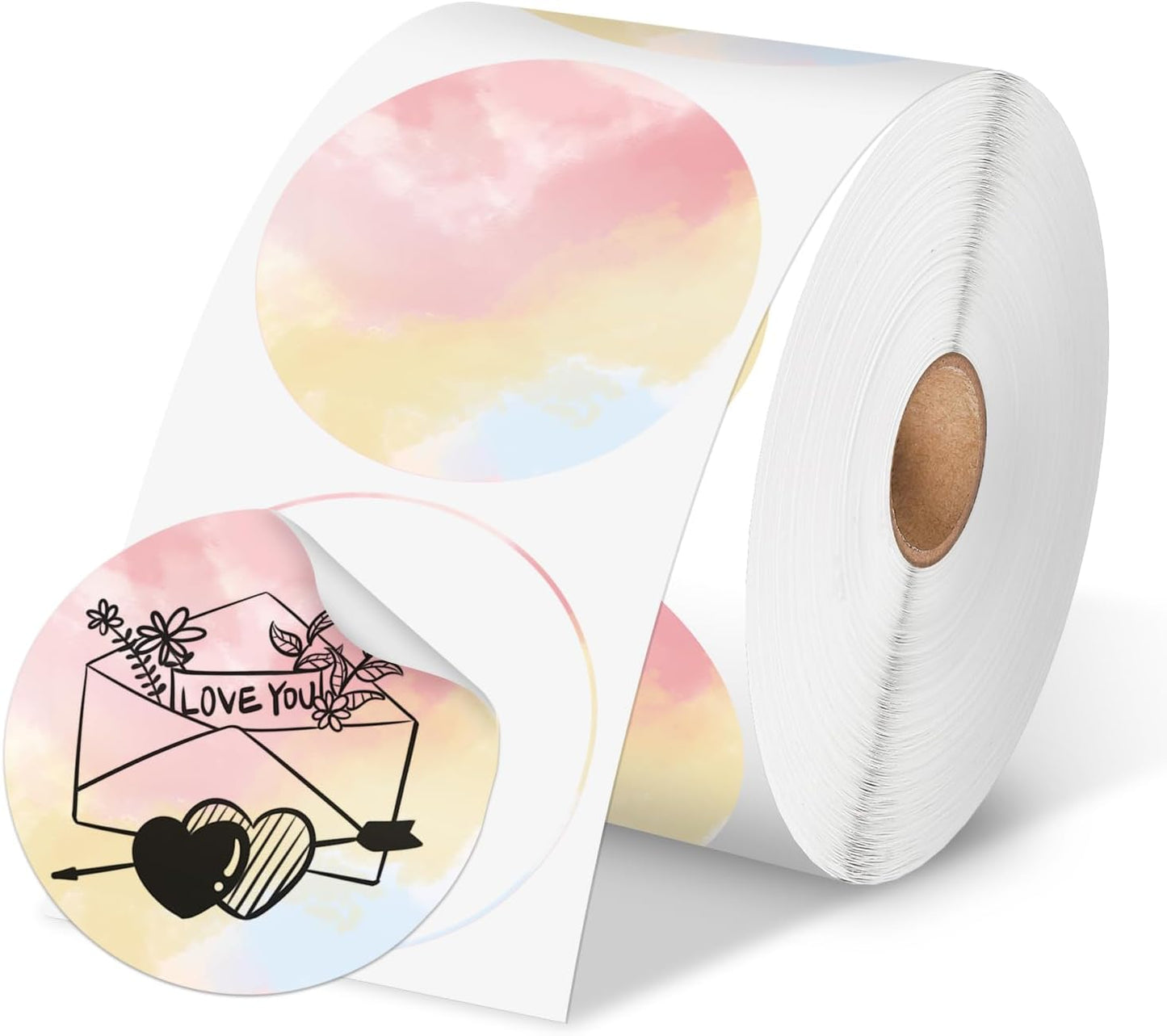 Phomemo 2 Color Circle Thermal Labels - Print Custom Designs Easily!