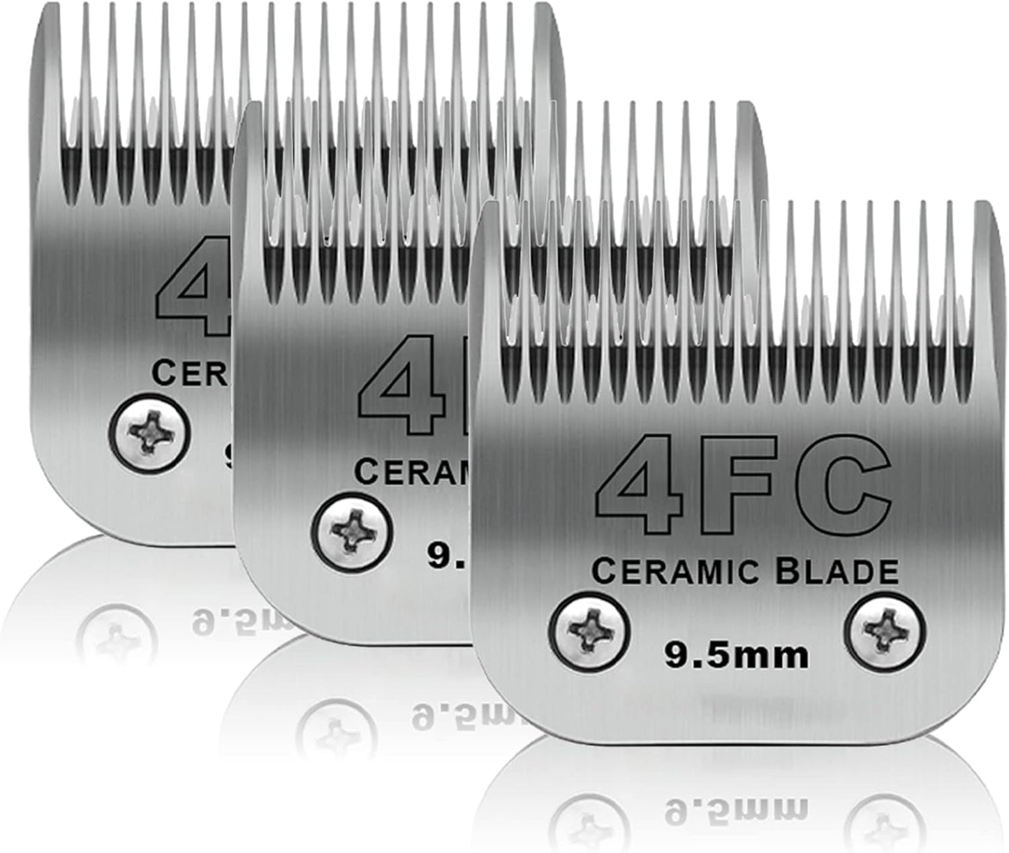 3 Pack 4FC Detachable Pet Dog Grooming Blades for Clippers