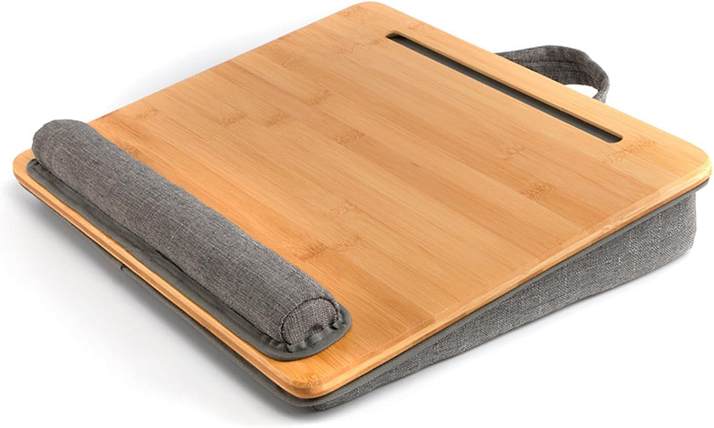 SANJIMO Bamboo Lap Desk - Comfort & Stability for up to 15.6~