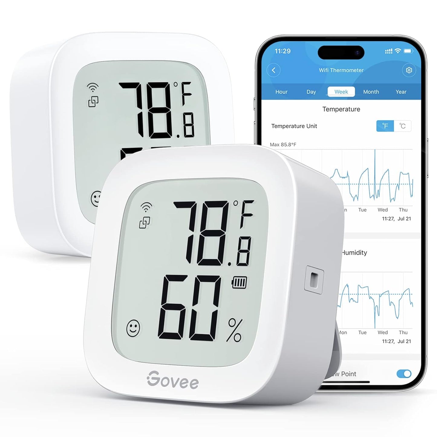 Govee WiFi Thermometer Hygrometer for Accurate Indoor Monitoring