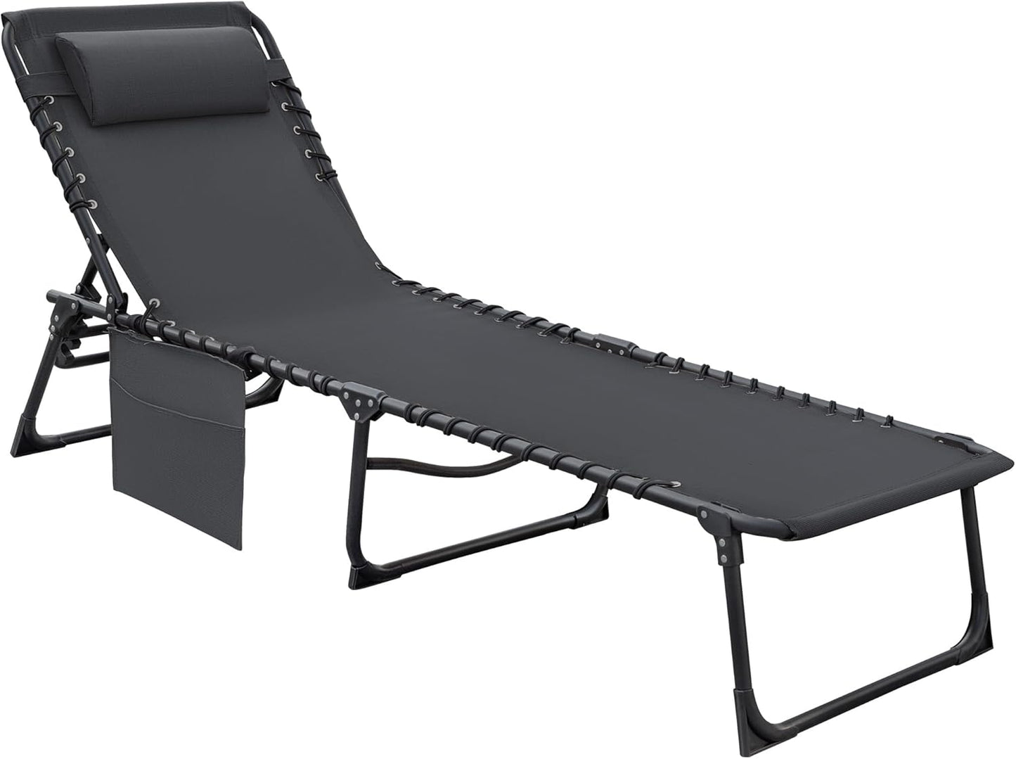 Flamaker Foldable Chaise Lounge Chair for Outdoor Relaxation