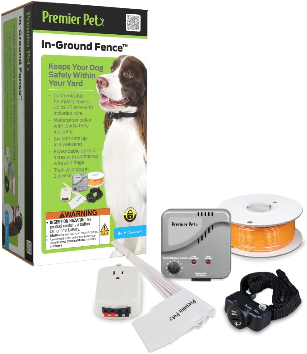 Premier Pet In-Ground Fence System for Dog Yard Safety
