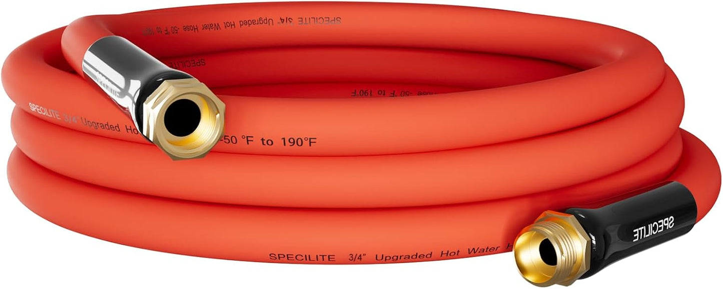 3/4in Hot/Cold Short Leader Garden Water Hose for All Seasons
