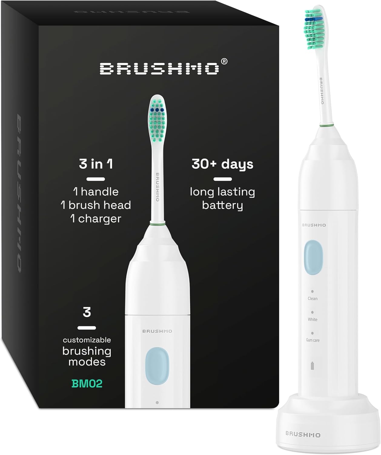 Brushmo e-Series Sonic Electric Toothbrush for Superior Clean