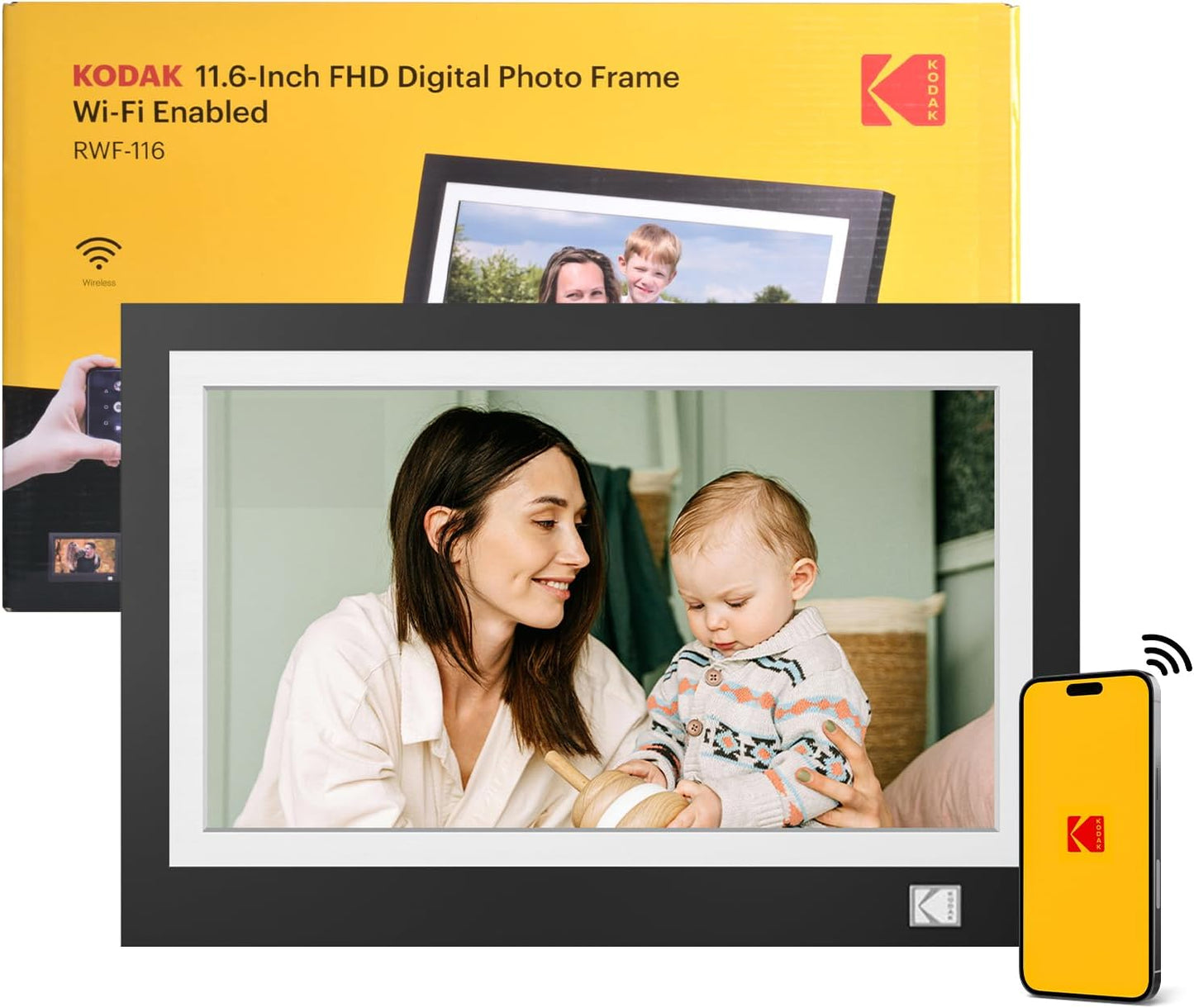 KODAK WiFi Digital Picture Frame with 11.6 Inch Touchscreen