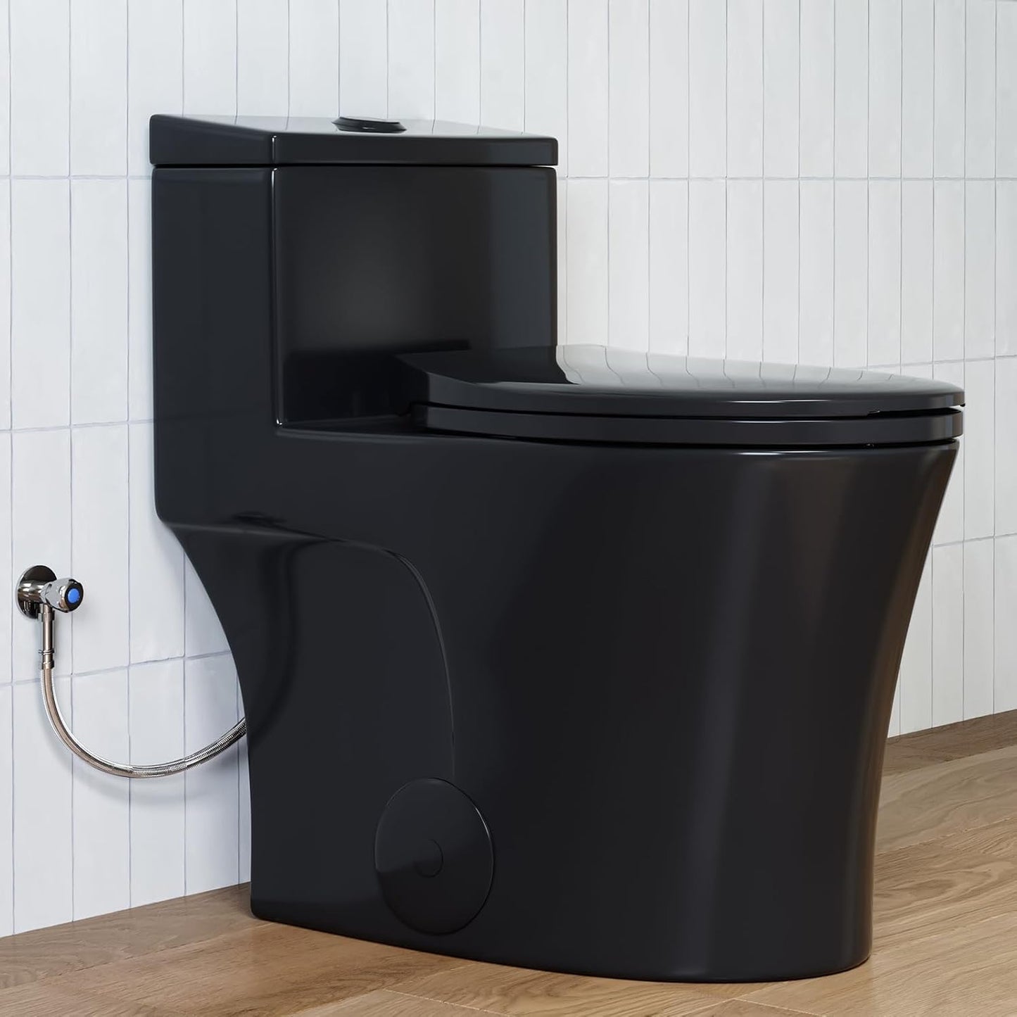 HOROW T0338WB Elongated One Piece Toilet with Dual Flush