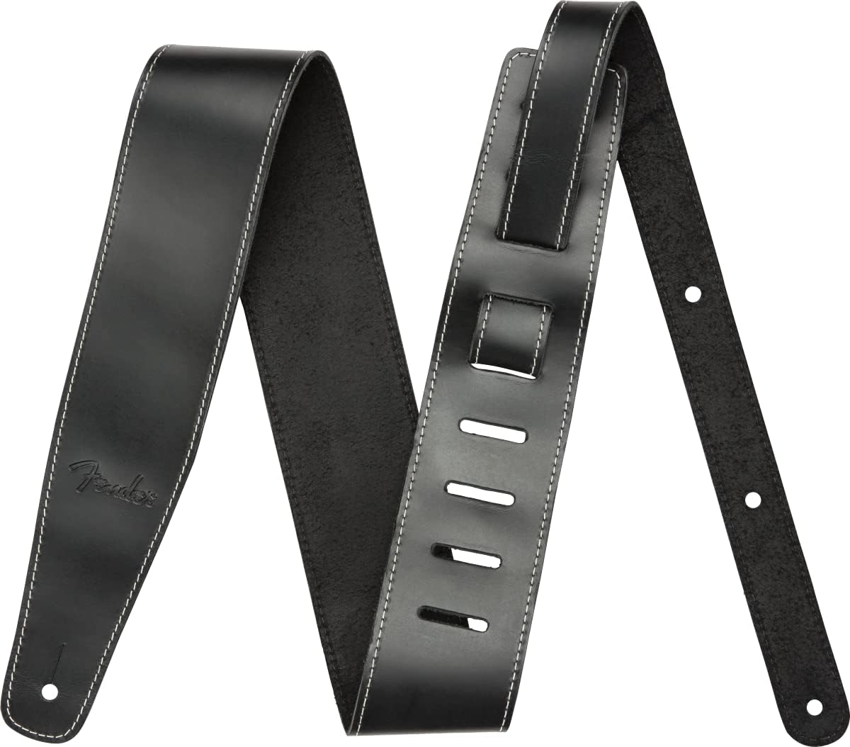 Fender Broken-In Leather Guitar Strap, 2.5in, Black Review