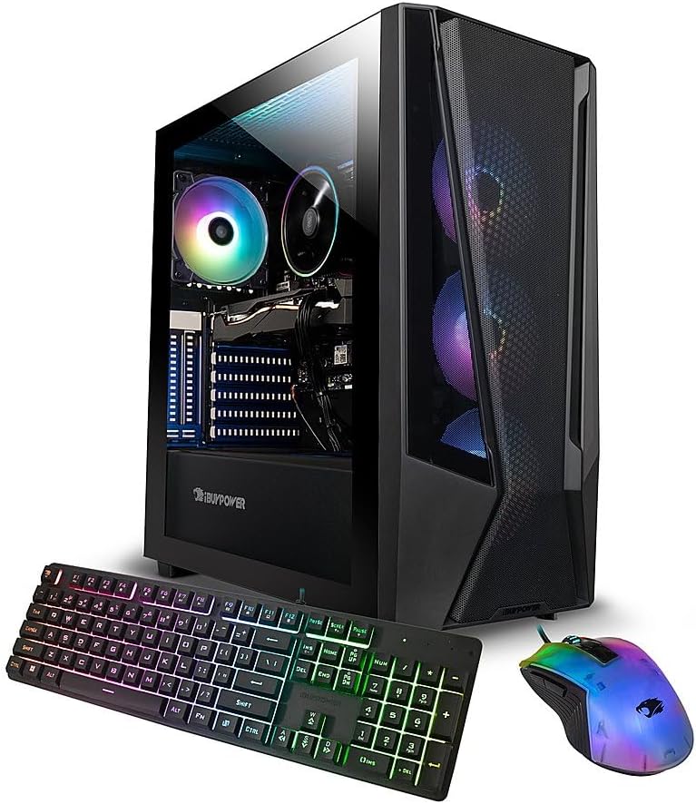High-Performance iBUYPOWER Gaming Desktop - Intel 14th Gen, NVIDIA RTX 4060, 32GB RAM