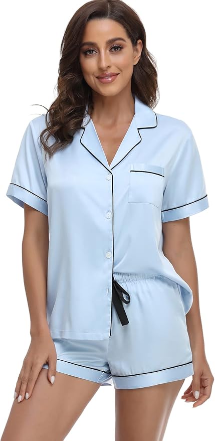 Serenedelicacy Women's Satin Pajama Set for Ultimate Comfort