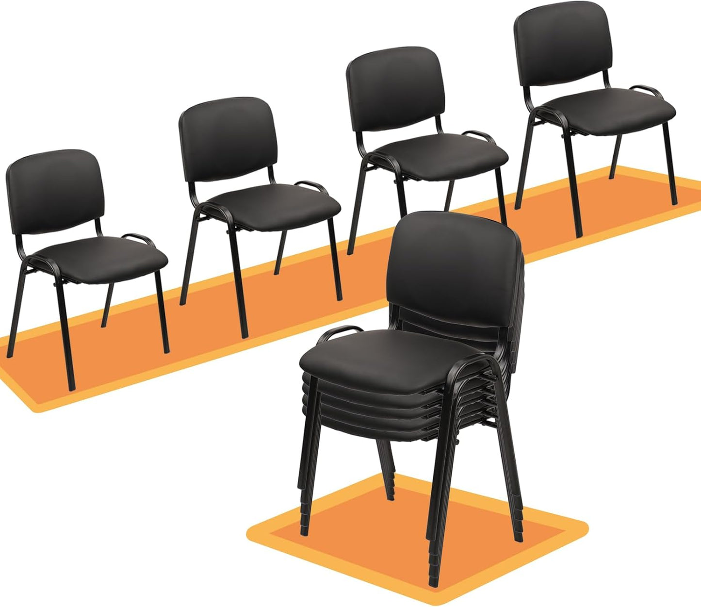 Stackable Conference Room Chairs for Office and Waiting Rooms