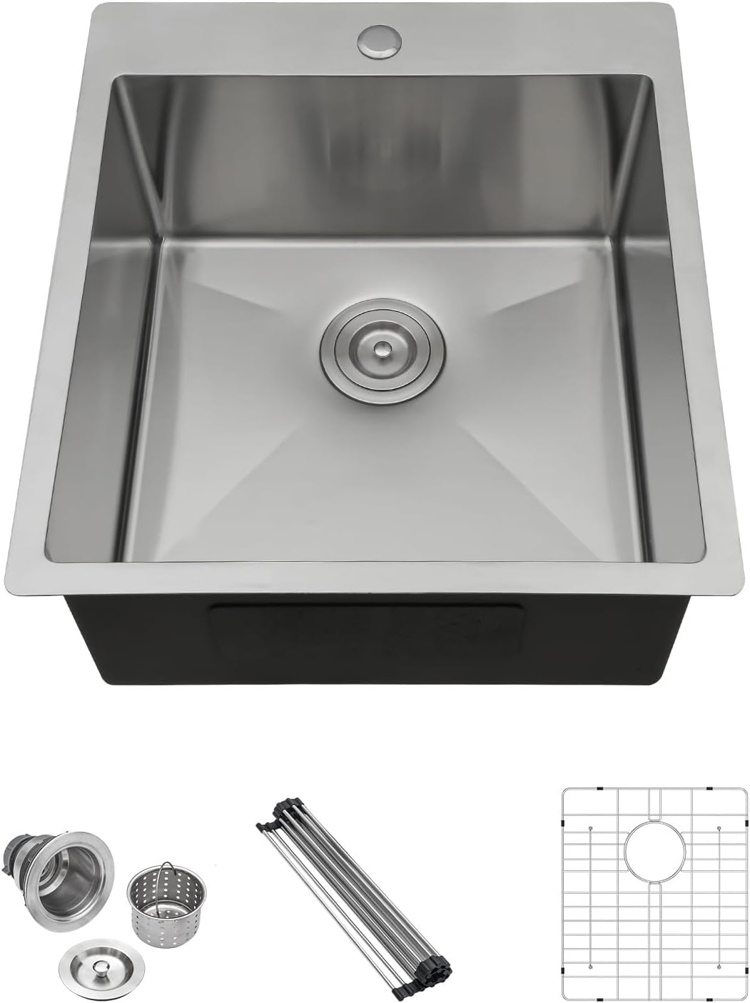 Lordear 18x20x10 inch Drop in Kitchen Sink for Modern Homes