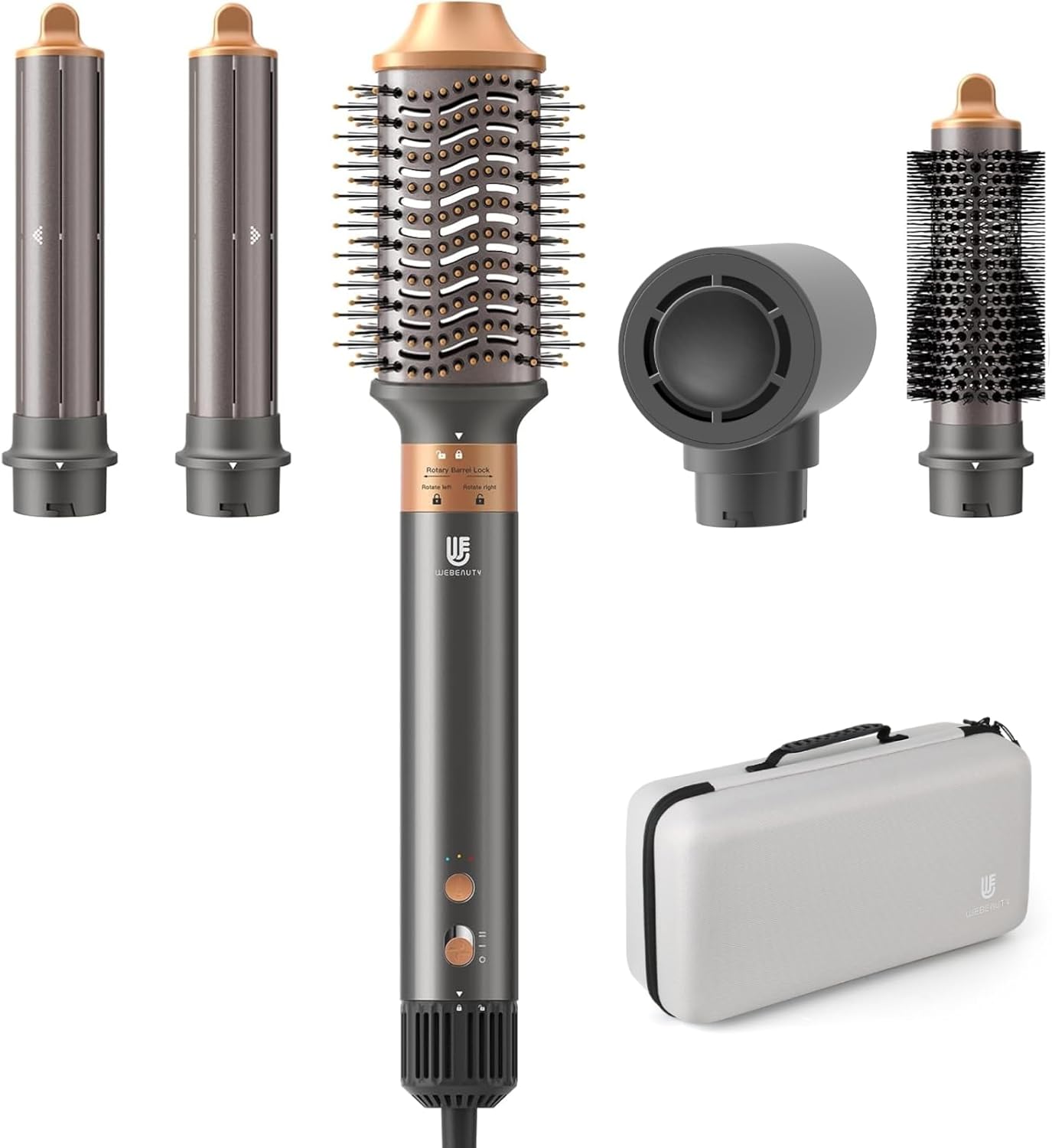 webeauty 5-in-1 Hot Air Brush Set - Fast Styling!