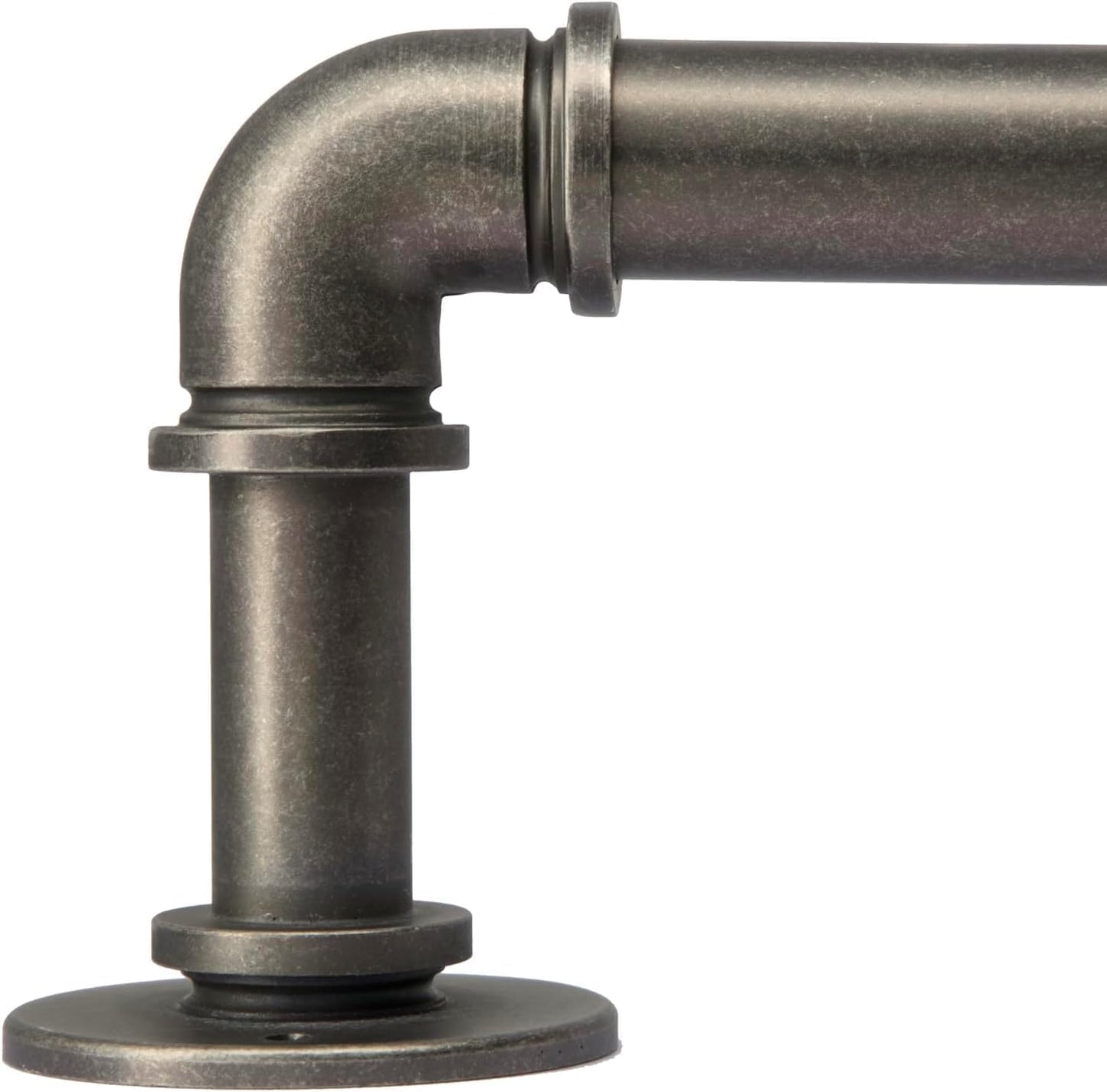 Industrial Curtain Rods for Blackout Curtains, Adjustable 18 to 144 in